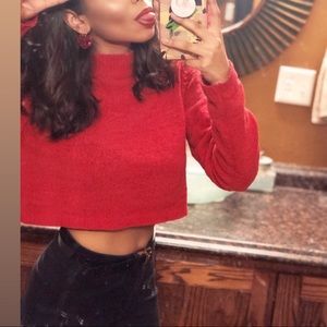 Sweater crop top